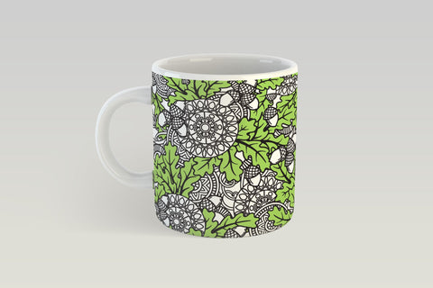 Oak Tree Mug Sublimation PNG, Fall Mug Wrap PNG. Sublimation Elinorka 
