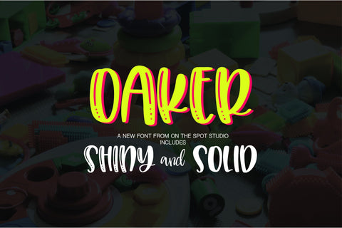 Oaker Font On The Spot Studio 