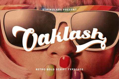 Oaklash - Retro Bold Script Font Font StringLabs 