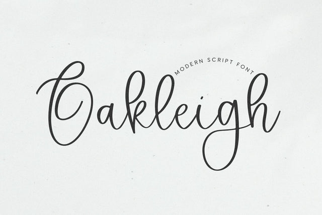 Oakleigh - Modern Script Font Font KA Designs 