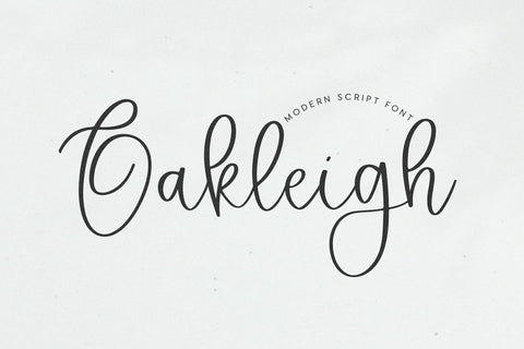 Oakleigh - Modern Script Font Font KA Designs 