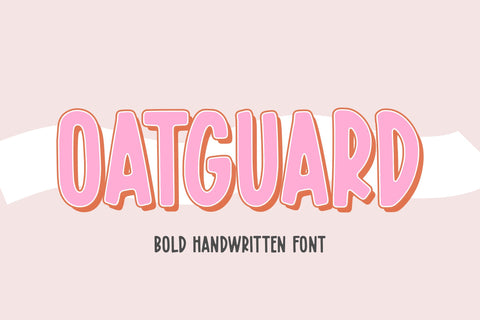 Oatguard Bold Handwritten Font Font Balpirick 