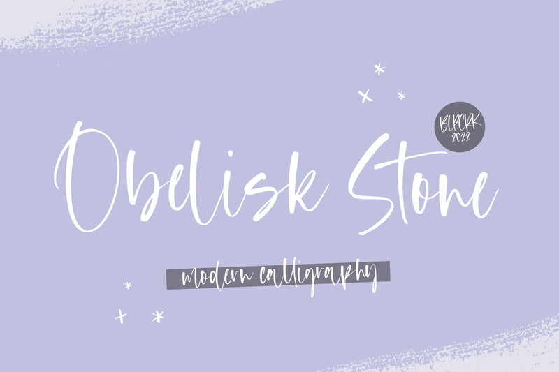 Obelisk Stone Modern Calligraphy Font Font Balpirick 
