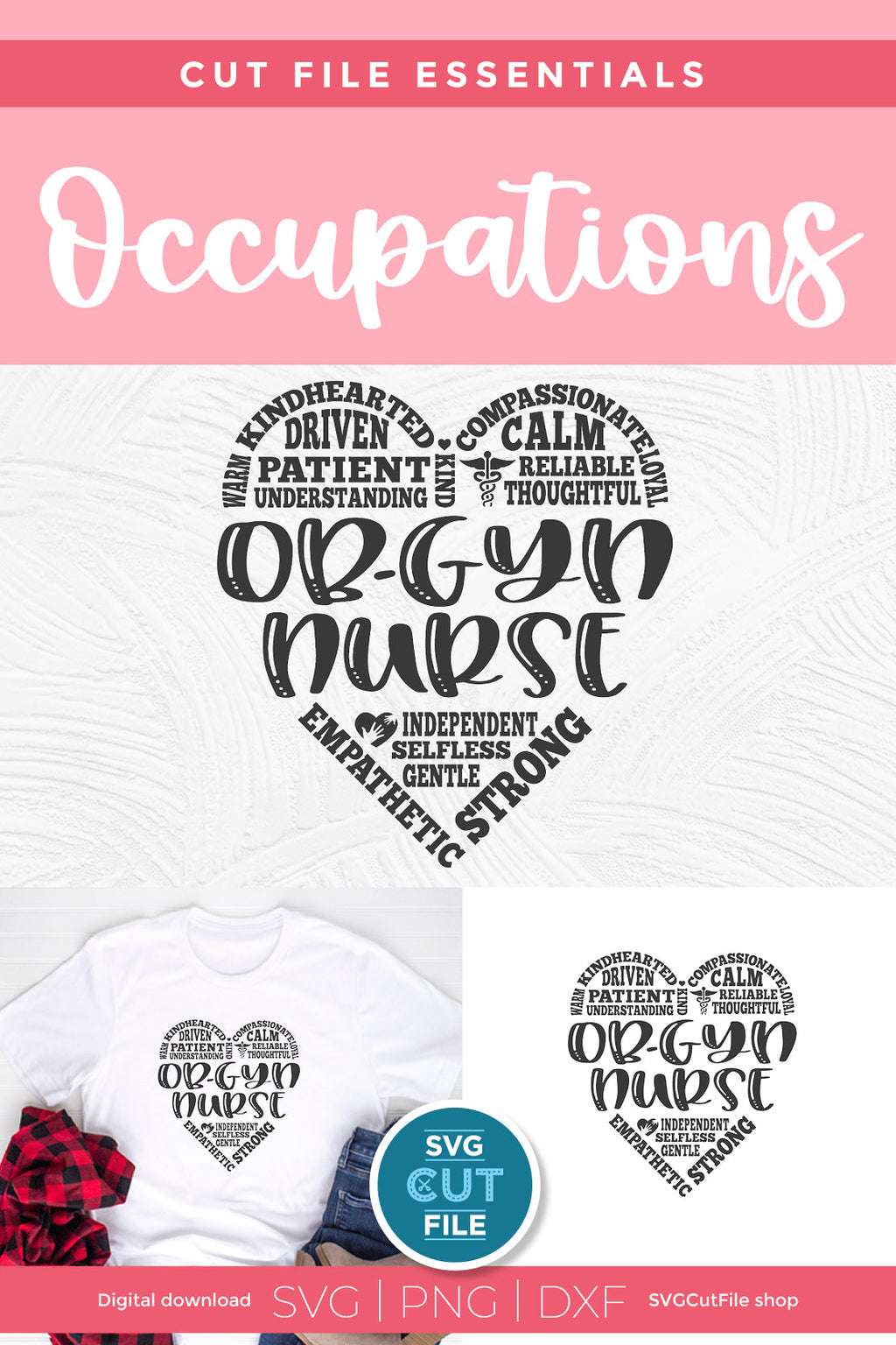 OBGYN nurse svg subway art - So Fontsy