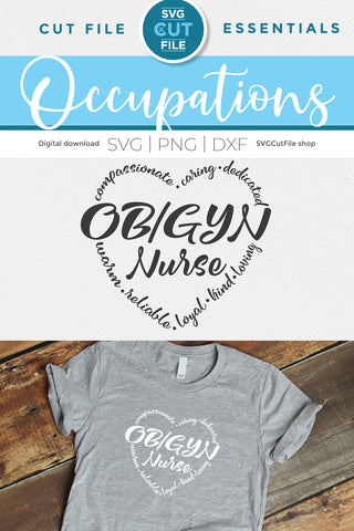 OBGYN svg, OB-GYN nurse svg SVG SVG Cut File 