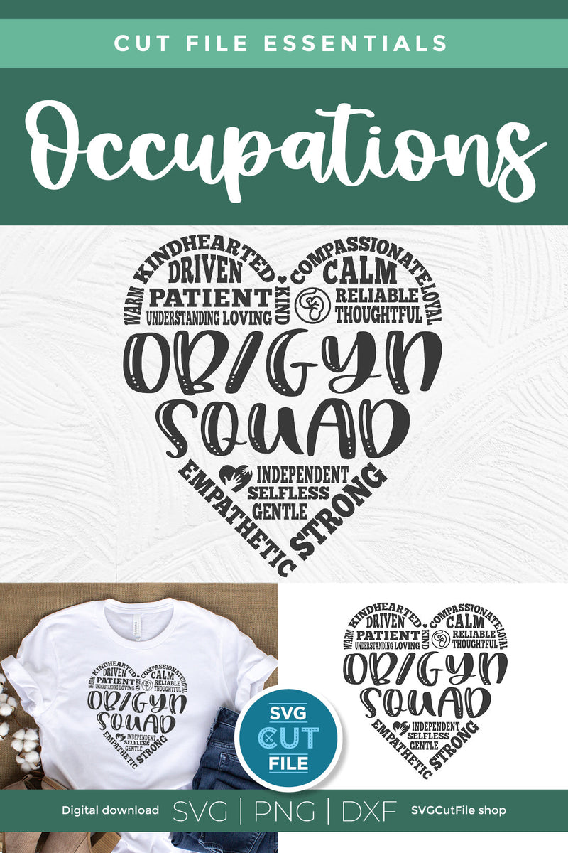 OBGYN svg, OB-GYN svg, ob gyn squad svg - So Fontsy