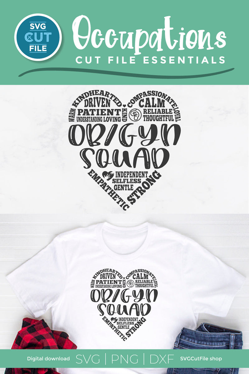 OBGYN svg, OB-GYN svg, ob gyn squad svg - So Fontsy