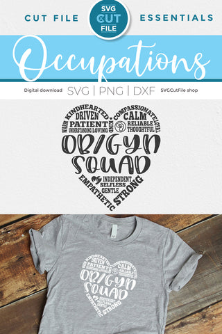 OBGYN svg, OB-GYN svg, ob gyn squad svg - So Fontsy