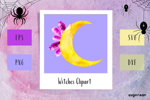 Occult Moon Clip Art SVG SvgOcean 