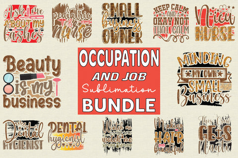 Occupation And Job Sublimation Bundle Sublimation SVGArt 