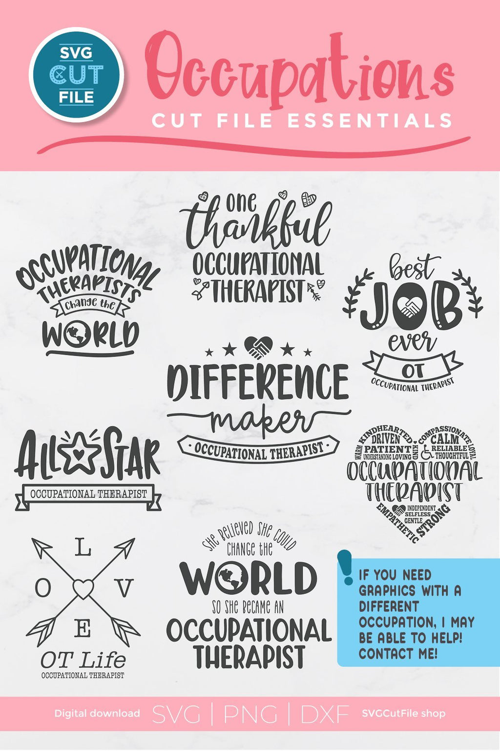 Occupational therapist svg bundle, occupational therapy svg, OT ...