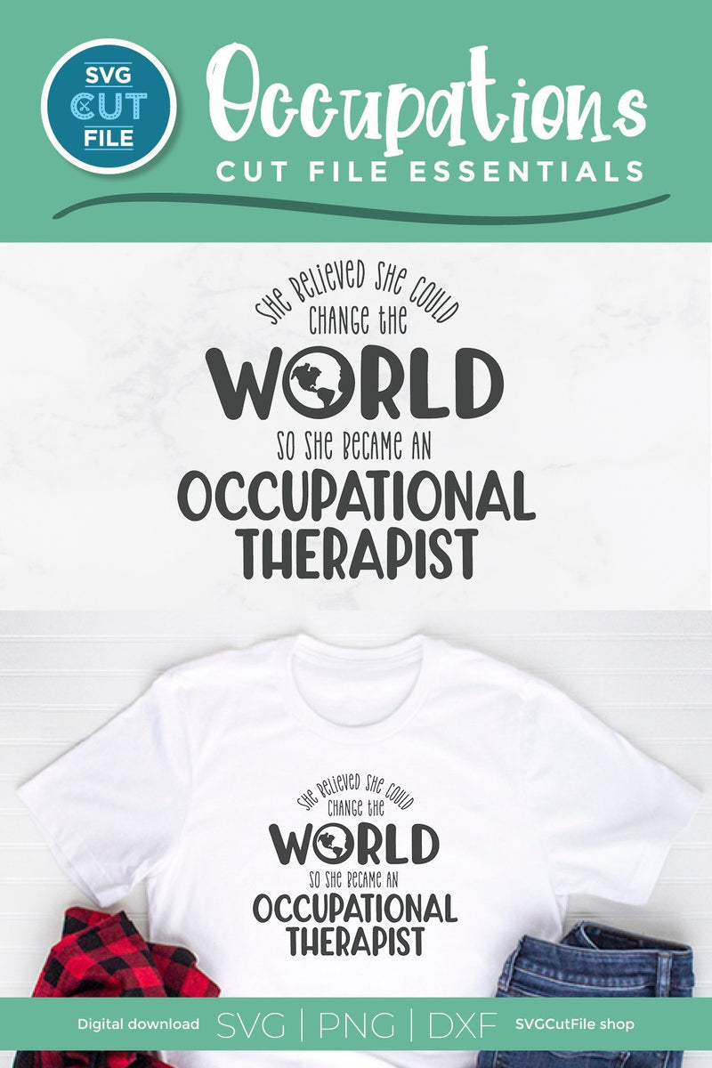 Occupational therapist svg, occupational therapy svg, OT svg, she ...