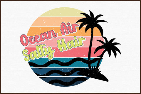 Ocean Air Salty Hair PNG Sublimation Sublimation designartist 