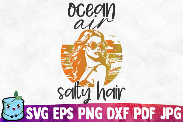 Ocean Air Salty Hair SVG MintyMarshmallows 