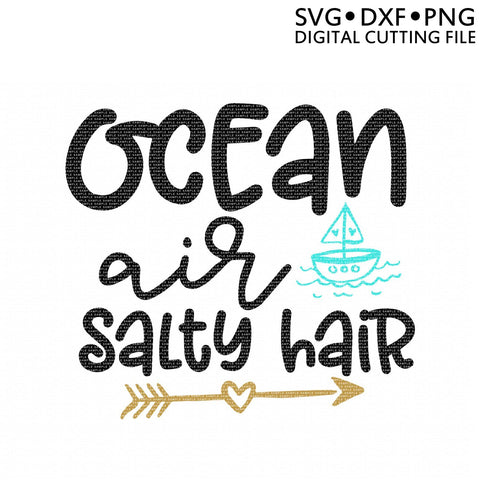 Ocean Air Salty Hair SVG So Fontsy Design Shop 