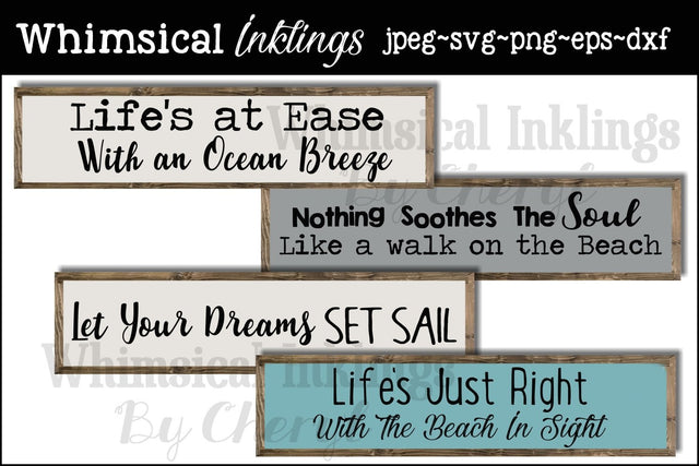 Ocean Breeze SVG Files SVG Whimsical Inklings 