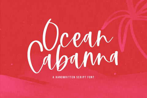 Ocean Cabanna - Handwritten Script Font Font KA Designs 