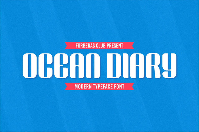 Ocean Diary Font Forberas 