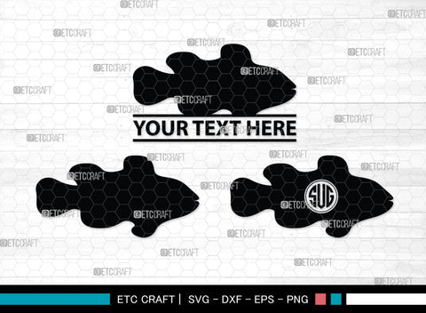 Ocean Fish Monogram, Ocean Fish Silhouette, Ocean Fish SVG, Ocean Svg, Fish Svg, Sea Fish Svg, Sea Svg, SB00295 SVG ETC Craft 