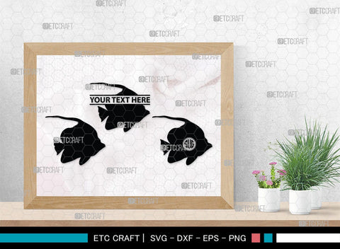Ocean Fish Monogram, Ocean Fish Silhouette, Ocean Fish SVG, Ocean Svg, Fish Svg, Sea Fish Svg, Sea Svg, SB00295 SVG ETC Craft 