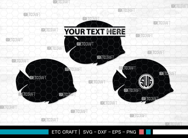 Ocean Fish Monogram, Ocean Fish Silhouette, Ocean Fish SVG, Ocean Svg, Fish Svg, Sea Fish Svg, Sea Svg, SB00295 SVG ETC Craft 