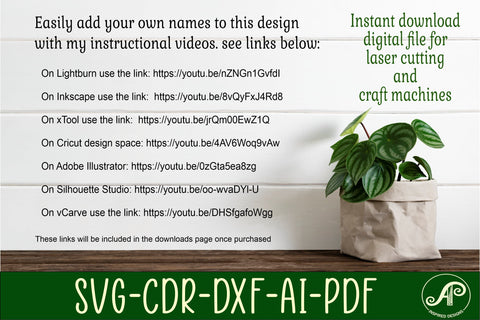 Ocean fishing personalized name sign svg laser cut template SVG APInspireddesigns 