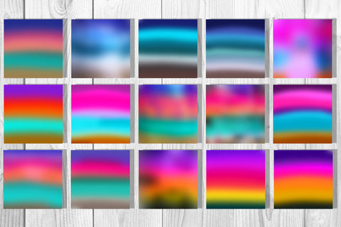 Ocean Gradient Digital Paper Pack, Gradient Background Digital Pattern Natasha Prando 