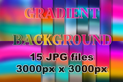 Ocean Gradient Digital Paper Pack, Gradient Background Digital Pattern Natasha Prando 