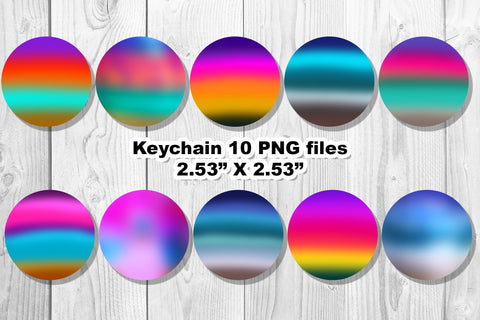 Ocean Gradient keychain bundle Sublimation Natasha Prando 