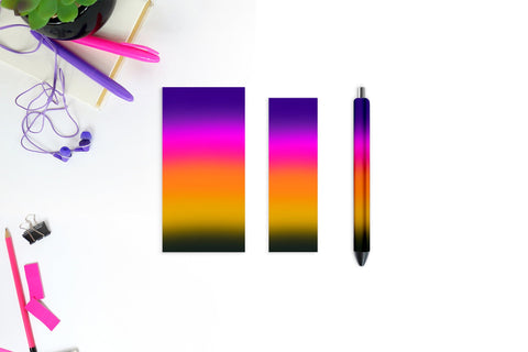 Ocean Gradient pen wraps Sublimation Natasha Prando 