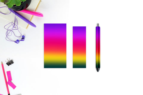 Ocean Gradient pen wraps Sublimation Natasha Prando 