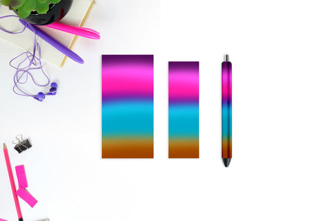 Ocean Gradient pen wraps Sublimation Natasha Prando 