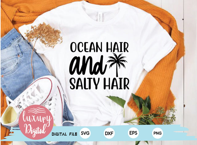 Ocean hair and salty hair SVG md faruk hossain 