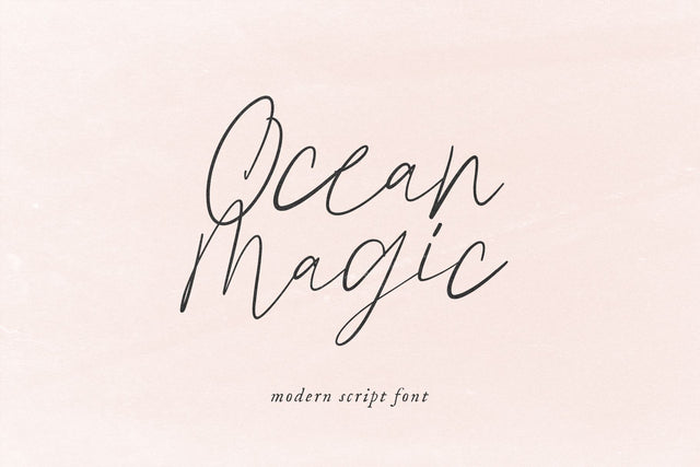 Ocean Magic - Modern Script Font Font KA Designs 