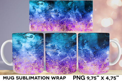 Ocean Sublimation Mug, Summer Mug Wrap Sublimation Natasha Prando 