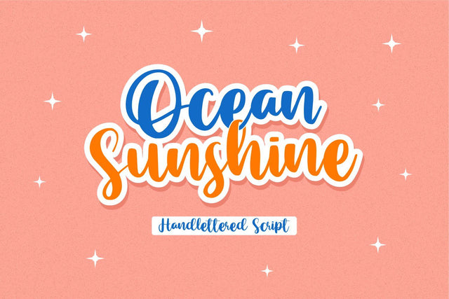 Ocean Sunshine Font Allouse.Studio 