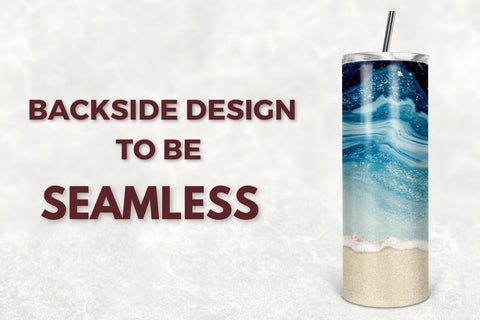 Ocean Tumbler Designs Png, Beach 20oz Skinny Tapered & Straight Seamless Tumbler Sublimation, Waterslide Design PNG Sublimation TumblersByPhill 