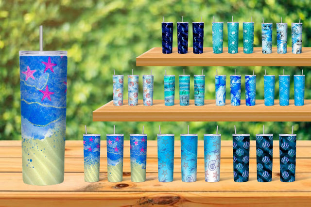 Ocean Tumbler Sublimation Sublimation SvgOcean 