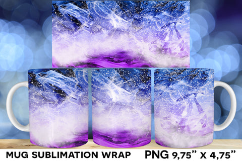 Ocean Waves Sublimation Mug, Ocean Mug Wrap Sublimation Natasha Prando 