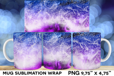 Ocean Waves Sublimation Mug, Ocean Mug Wrap Sublimation Natasha Prando 