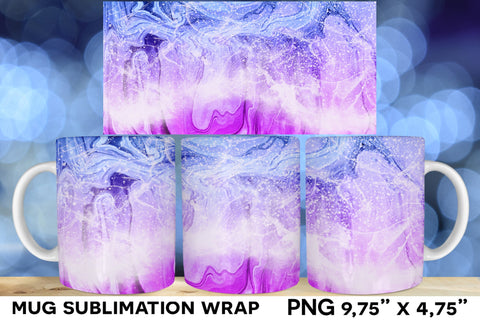 Ocean Waves Sublimation Mug, Ocean Mug Wrap Sublimation Natasha Prando 