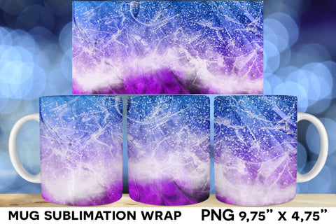 Ocean Waves Sublimation Mug, Ocean Mug Wrap Sublimation Natasha Prando 