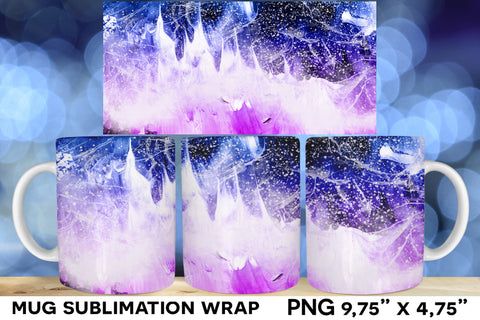 Ocean Waves Sublimation Mug, Ocean Mug Wrap Sublimation Natasha Prando 