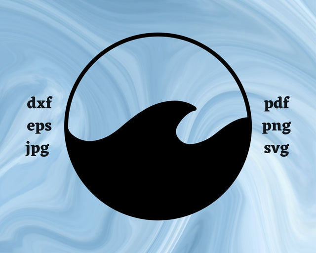 Ocean Waves SVG Cut File SVG Northern Light SVG 