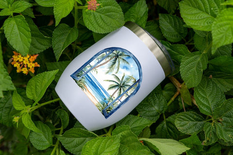 Ocean Window Watercolor clipart Sublimation Regulrcrative 