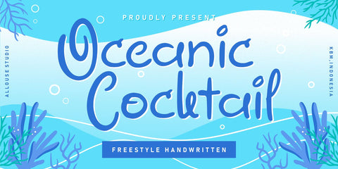 Oceanic Cocktail Font Allouse.Studio 