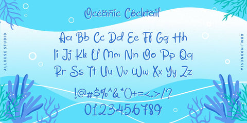 Oceanic Cocktail Font Allouse.Studio 