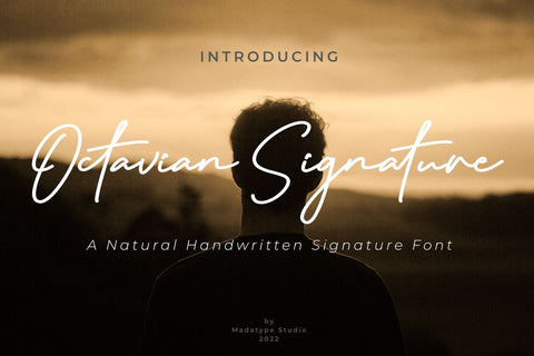 Octavian Signature Font Madatype Studio 