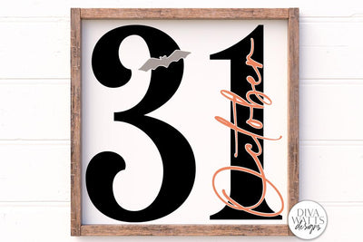October 31 SVG | Halloween Sign Design SVG Diva Watts Designs 