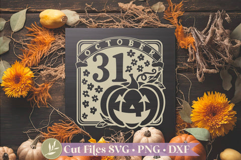 October 31 SVG, Halloween Sign SVG SVG LilleJuniper 